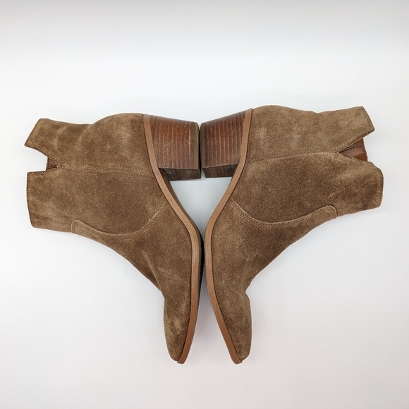 Franco Sarto Shaina western suede leather heeled boot 9.5 - Picture 5 of 12